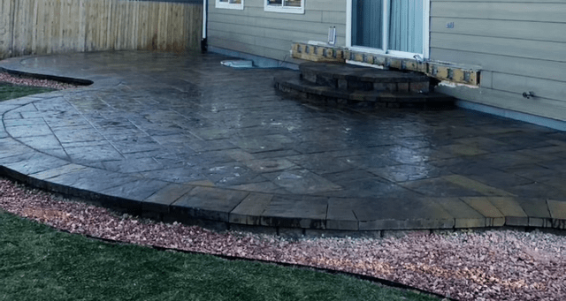 A beautiful patio installed by Minh.